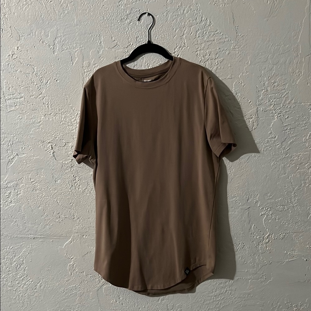 YoungLA Brown Short Sleeve Tee Casual Crew Neck